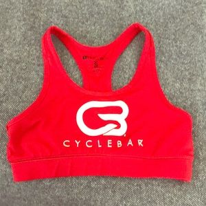 Red CycleBar Sports Bra